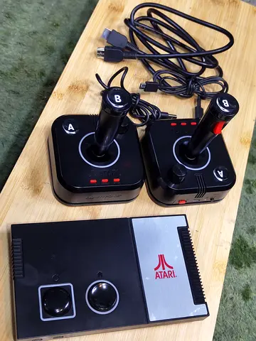 Atari Joystick Controllers and Console Set