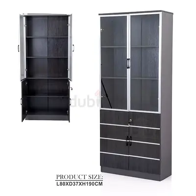 Stylish Modern Cabinet with Glass Doors