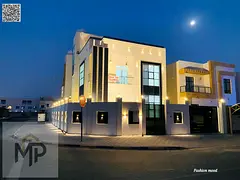 Corner Villa for sale | ajman| al zahia area | 5 master rooms, majlis, hall, maid room, roof| freeho