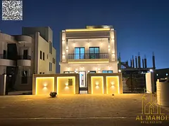 A luxurious villa with a sophisticated and unique design for sale in the Emirate of Ajman, Al Helio