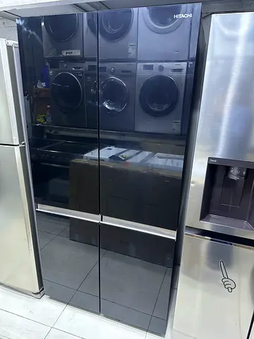 Hitachi 4 door side by side bottom freezer same like a new condition