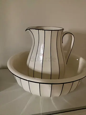 Elegant Vintage Pitcher and Basin Set