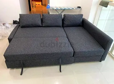 Comfortable Grey L-Shaped Sofa with Storage