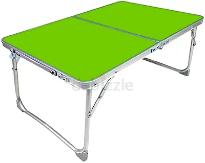 Portable Foldable Camping Table - Bright Green