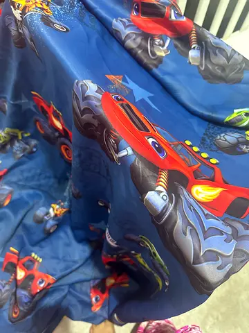 Kids curtain monster truck