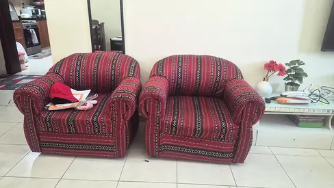 Urgent Sale: 3+1+1 Sofa Set – Good Condition!!