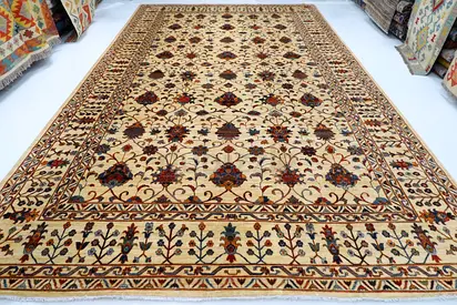 3x5m MAJLIS afghan handmade wool carpet vegetable dye
