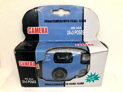 35mm Point  Shoot Camera with Film  Flash