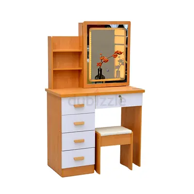Stylish Wooden Vanity Table with Mirror