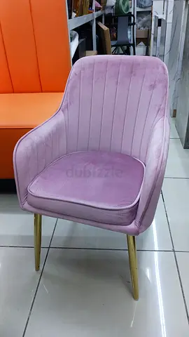 Charming Pink Velvet Accent Chair