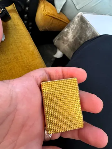Vintage S.T. Dupont Ligne 1 Large Gold Plated Lighter - Authentic French Craftsmanship
