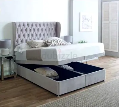 Elegant Upholstered Bed with Storage