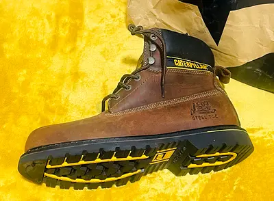 CAT Mens Second Shift Steel Toe Work Boot