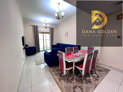 Fully furnished monthly cheapest 1bhk 2bath balcony ready to move hot location easy access to dubai