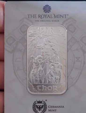 Silver Thor Collectible Bar from The Royal Mint