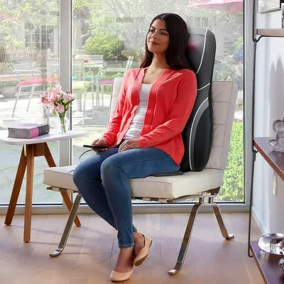 HoMedics Shiatsu SENSATOUCH massager three programs, infrared heating, neck warmth, grey and black