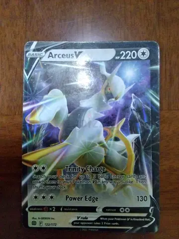 Rare Arceus V Pokémon Card 122/172 star wars