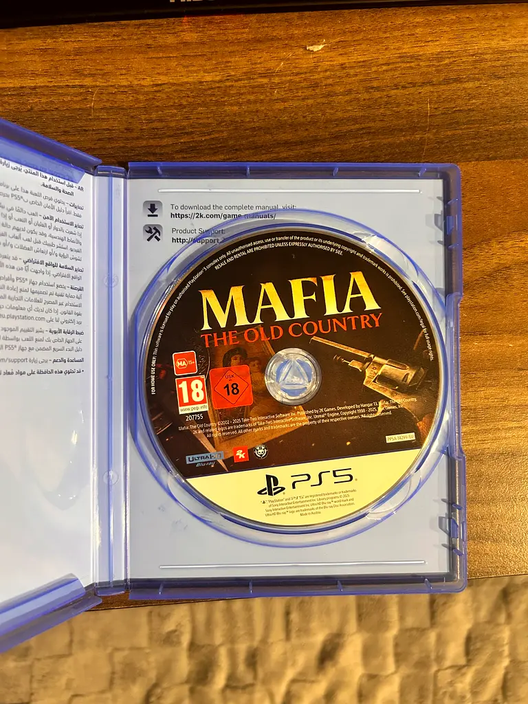 Mafia: The Old Country For PlayStation 5 – Brand New, Sealed, 2025 Release