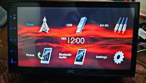 JVC car radio display head unit
