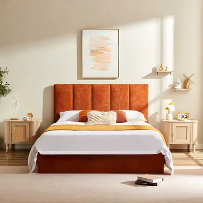 Brand new king size bed storage bed nd medical mattress king bed family bed