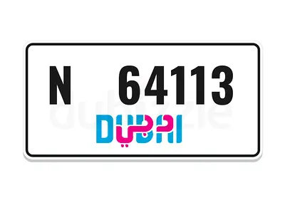 dubai N 64113 ( N 6 41 13 ) fancy car number plate