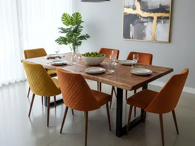 Dinning table 6 seater solid wood