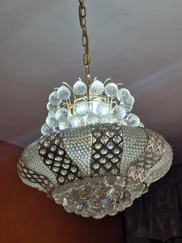 125 dhs/chandelier,  3 Elegant Crystal Chandeliers,