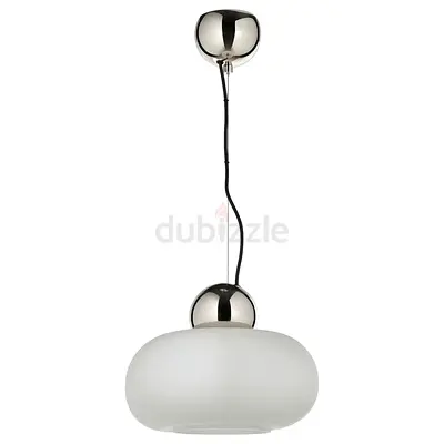 VINTAGE IKEA DEJSA Pendant lamp, chrome plated/opal glass 14 BRAND NEW