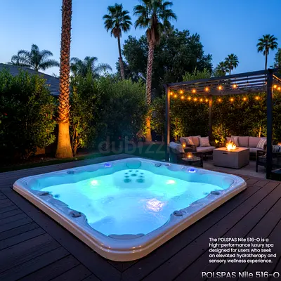 POLSPAS Nile 516-O – Premium 5-Seater Luxury Spa with Dual Lounges, Air Jets With Smart SPA