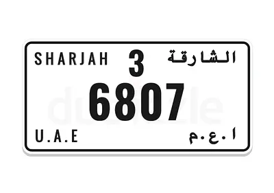 Sharjah plates