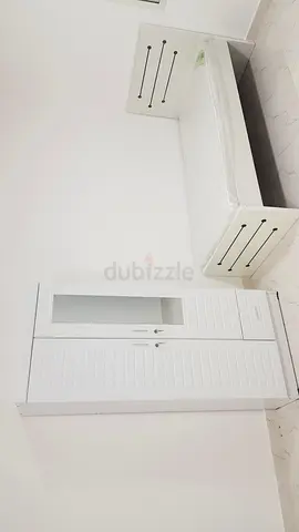 Stylish White Wardrobe with Mirror