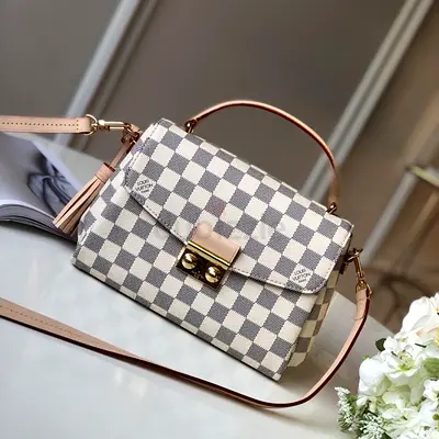 Louis vuitton Croisette Damier Azur Canvas Beige Handbags