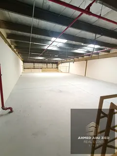 6 warehouses available for annual rent in Ajman, Al Jurf Industrial 1, located on a main road near S