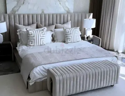 Brand new 200*200 super king size gray colour Bed