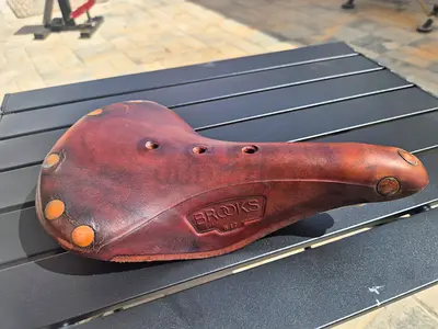 Brooks leather saddle