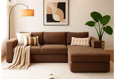 Elegant beautiful 3 seater L shape soffa