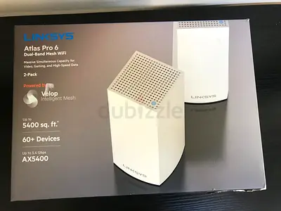 Atlas Pro 6 Velop Dual Band Whole Home Mesh WiFi 6 System AX5400 WiFi Router