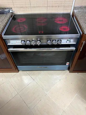 Glemgas 90x60cm 5eyes electric cooking range