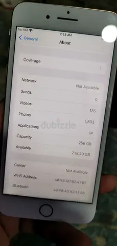 Apple iPhone 8 Plus 256GB Storage