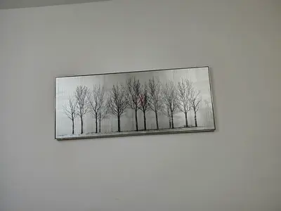 Elegant Black and White Trees Wall Decor