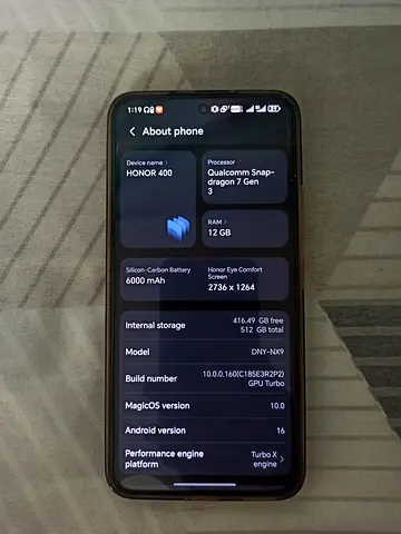 HONOR 400 512GB Smartphone in Excellent Condition
