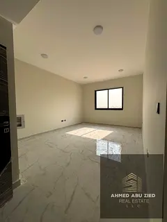 For annual rent: One-bedroom apartment in Al Jurf 3, first occupancy, close to Sheikh Mohammed Bin Z