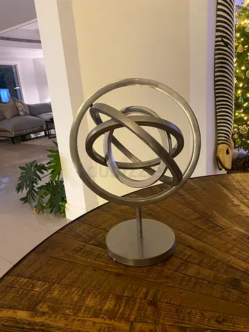 Stylish Metal Decorative Orb Sculpture