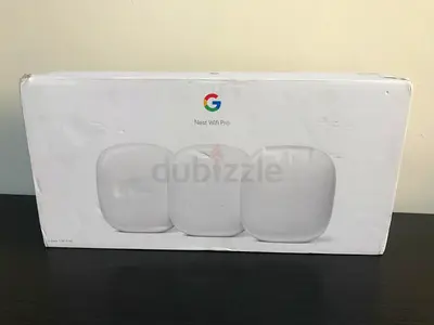 Google Nest WiFi Pro - 6E - Reliable Home Wi-Fi System - Mesh Router - 3 Pack Snow