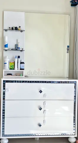 Home center white dressing table