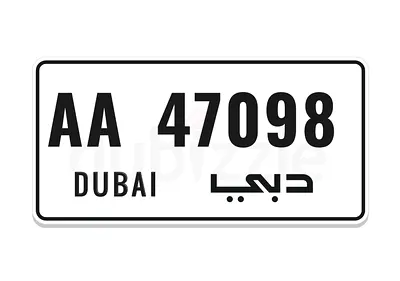 Dubai number AA 47098