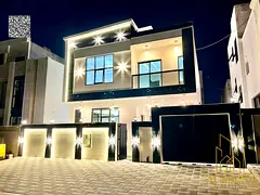 Modern villa in Al Helio 2 area – Ajman. Excellent location on a main street. Two floors and a roo