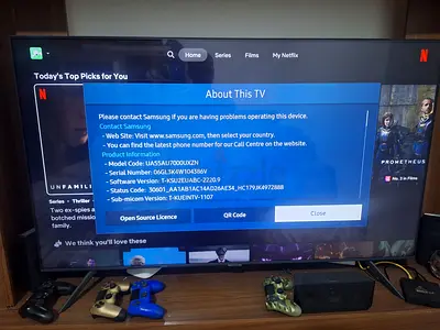Samsung Smart TV UA55AU7000UXZN