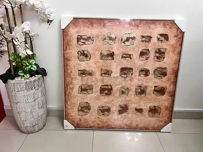 Beautifully Framed Ancient Artifacts Wall Art (80*80cms)