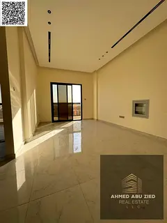 Brand New 2-Bedroom Master Apartment for Annual Rent in Al Jurf 3 – Super Deluxe Finishing, Balcon